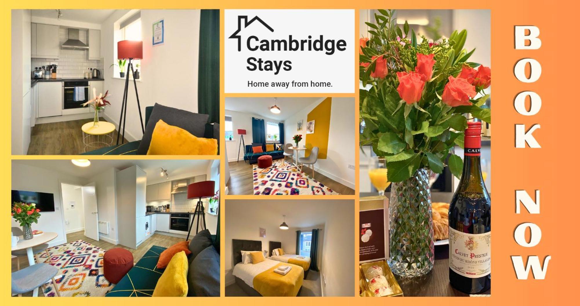 Cambridge Stays Central Apart Hotel 1Br Flats-Easy Walk To City Centre-Parking Екстер'єр фото
